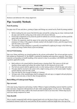 uPVC Drainage Pipe Installation Method | PDF | Pipe (Fluid Conveyance ...