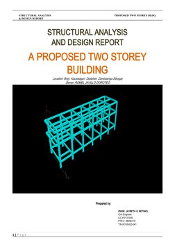 Structural Analysis for Two Storey Building | PDF | Structural Steel ...
