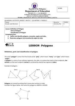 Understanding Polygons for Grade 7 | PDF | Polygon | Euclidean Geometry