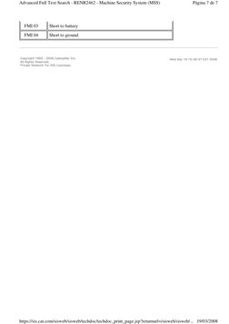 FMI 03    
Short to battery    
FMI 04    
Short to ground    
Copyright 1993 - 2008 Caterpillar Inc. 
All Rights Reserved.