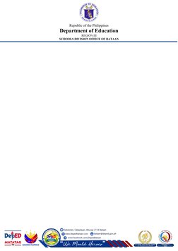 New Header Footer Deped Bataan | PDF
