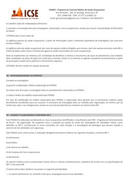 k) subsidiar ações de readaptação profissional;
l) controlar a imunização ativa dos empregados, relacionada a riscos ocupacio