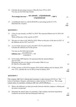 Math Lit Inflation Inflation Concepts for Grade 11-12 Maths Lit | PDF | Inflation | Prices