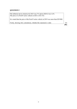Inflation Concepts for Grade 11-12 Maths Lit | PDF | Inflation | Prices
