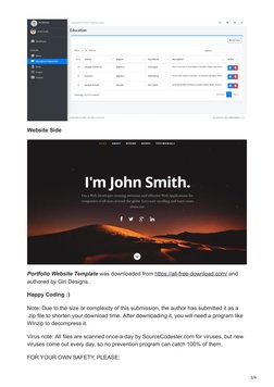 PHP Portfolio Website Creator Source Code | PDF | Websites | Php