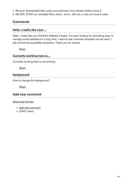 PHP Portfolio Website Creator Source Code | PDF | Websites | Php