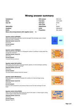 CES 6.0 Engine Test Answers Summary | PDF | Heat Exchanger | Piston