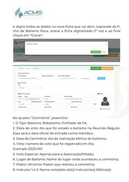 Acesso e Uso do Sistema ACMS | PDF | Família | Igreja cristã