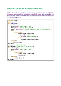 Class 12 Binary File Handling Questions | PDF | Computer File | File Format