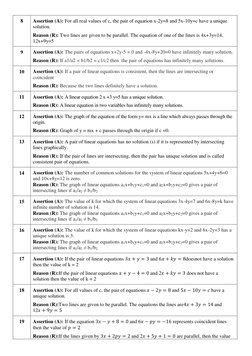 Class 10 Maths Assertion & Reasoning | PDF | Numbers | Factorization