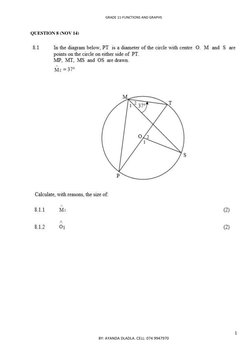 Grade 11 Euclidean Geometry Revision | PDF | Geometry | Mathematics
