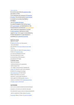 Fortaleza del Real Felipe.
Es una de las pocas obras de arquitectura militar
que existen en el Perú
y es la más grande que co