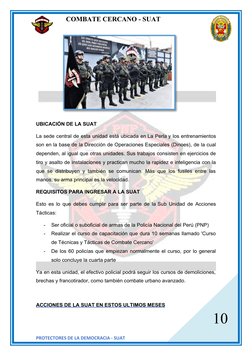 Suat Funciones y Significado de la SUAT PNP | PDF | Policía | Seguridad nacional