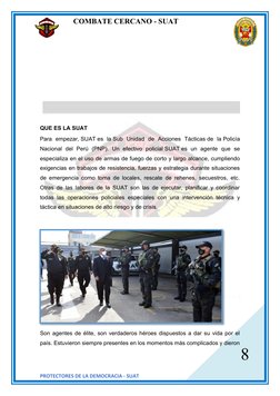 Suat Funciones y Significado de la SUAT PNP | PDF | Policía | Seguridad nacional