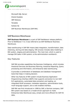 11/16/23, 9:22 PM
SAP BODS - Quick Guide
https://www.tutorialspoint.com/sap_bods/sap_bods_quick_guide.htm
6/99
There are vari
