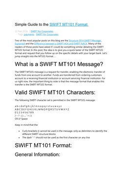 Understanding SWIFT MT101 Format | PDF | Economies | Personal Finance