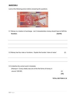 Grade 7 EMS Term 2 Exam Paper | PDF | Money | Expense