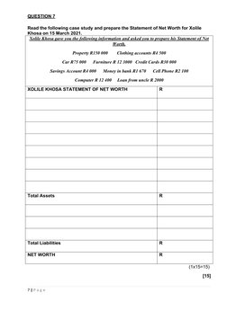 Grade 7 EMS Term 2 Exam Paper | PDF | Money | Expense