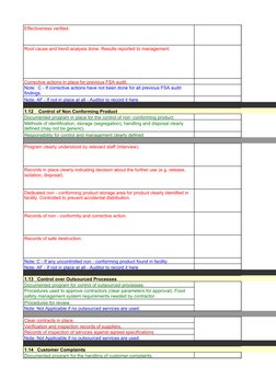 Effectiveness verified.
Root cause and trend analysis done. Results reported to management.
Corrective actions in place for p
