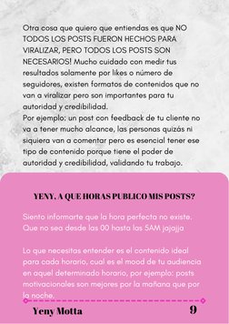 Otra cosa que quiero que entiendas es que NO
TODOS LOS POSTS FUERON HECHOS PARA
VIRALIZAR, PERO TODOS LOS POSTS SON
NECESARIO