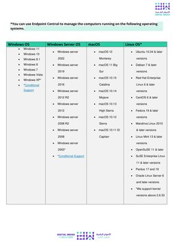 Windows Client Os Reference List Endpoint Central System and Port Requirements | PDF | Port (Computer ...