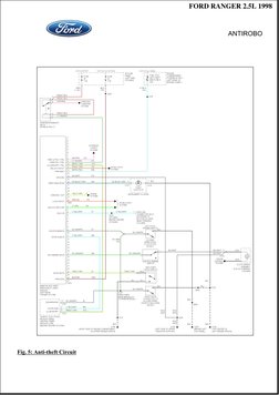 Fig. 5: Anti-theft Circuit
FORD RANGER 2.5L 1998
ANTIROBO
