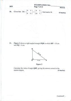 Mathematic Maneb Maneb Maths 1 2021 | PDF