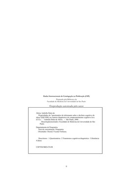 Dados Internacionais de Catalogação na Public