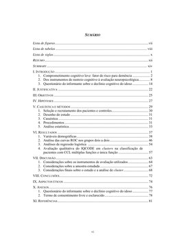 SUMÁRIO 
Lista de figuras..................................................................................................