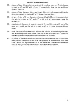 Projections of Solids in Engineering Drawing | PDF | Euclidean Geometry ...