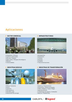 10
Aplicaciones
• Química / Farmacéutica
• Automotriz / Bienes de equipo
• Vidrio / Madera / Textil / Papel
• Agroalimentaria