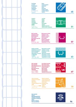 63
67
96
Nuts and bolts
Visserie
Befestigungsmaterial
Tornillos y accesorios
Parafusos e acessórios
Viteria
Bouten en moeren