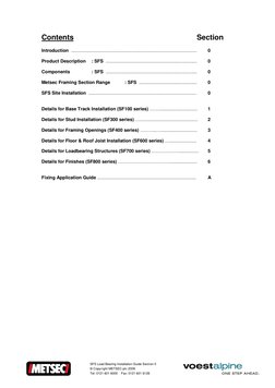 Metsec SFS Load Bearing Installation Guide | PDF | Framing ...
