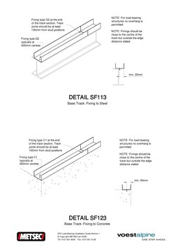 Metsec SFS Load Bearing Installation Guide | PDF | Framing ...