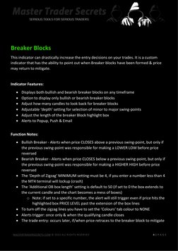 MASTERTRADERSECRETS.COM  (https://mastertradersecrets.com/)© 2022 ALL RIGHTS RESERVED   
 
4 | P A G E  
 
 
Breaker Bloc