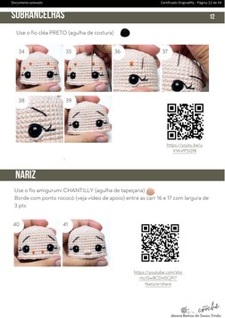 40
34
38
41
39
35
Use o fio cléa PRETO (agulha de costura)
36
37
Use o fio amigurumi CHANTILLY (agulha de tapeçaria)
Borde co
