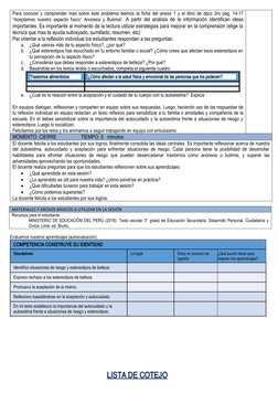 Para conocer y comprender mas sobre este problema leemos  la ficha del anexo 1 y el libro de dpcc 3ro pag. 14-17
“Aceptamos n