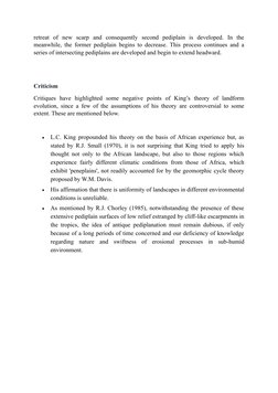 King's Model | PDF | Geomorphology | Erosion