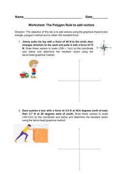 Polygon Method for Vector Addition Worksheet | PDF | Teaching Methods ...