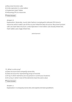Data Structure MCQs with Answers | PDF | Queue (Abstract Data Type ...