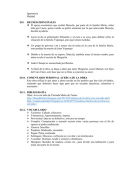 Ignorancia 
Maldad
II.9.
HECHOS PRINCIPALES 
El apoyo económico que recibió Marcela, por parte de la familia Marín, sobre
to