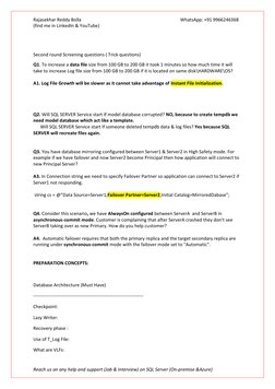 SQL Server DBA Interview Questions Guide | PDF | Databases | Relational ...