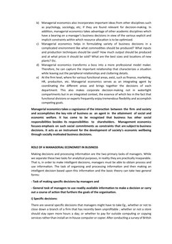 Managerial Economics Unit 1 Notes | PDF | Economics | Opportunity Cost