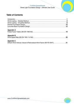 Street Light Foundation Design Guide | PDF | Spreadsheet | Bending