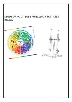 Acidulating Acidity Analysis of Fruit Juices | PDF | Acid | Titration