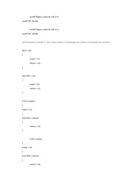 printf("Digite o valor de n19 \n");
scanf("%f", &n19);
printf("Digite o valor de n20 \n");
scanf("%f", &n20);
//introduzimos