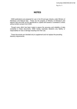 Page No. V
NOTES
OISD publications are prepared for use in the