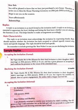 Invitation Writing Format With Reply Example Invitation Reply Format & Examples | PDF