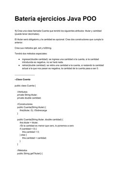Ejercicios Resueltos de POO en Java | PDF | Constructor (Programación ...