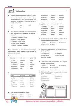 1er Año
10
Aquí nos preparamos, para servir mejor a Dios  y al Hombre
1.er Año
Compendio de LetrAs i
124
Razonamiento VeRbal
